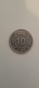 Planters Peanuts 10 cent pay check script coin