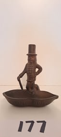 cast iron Mr. Peanut dish