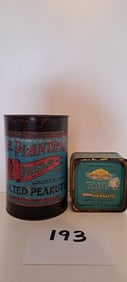 (2) Planters Peanut tins