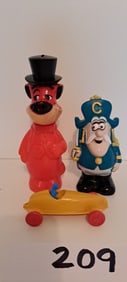 Huckleberry Hound, Cap'N Crunch banks, jet racer