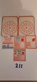 (6) cardboard punchboards