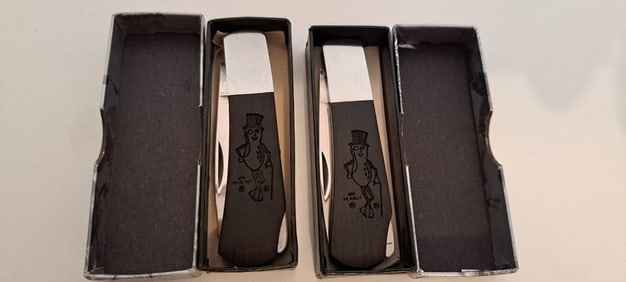 (2) Mr. Peanut pocket knives