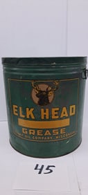 Elk Head 50 lb. grease can