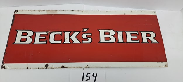 Beck's Bier tin sign