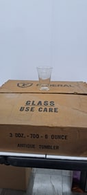 case of Federal 6 ounce Coca-Cola tumblers