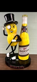 Mr. Peanut/Miller Highlife figural floor display