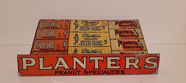 Planters Peanut tin counter display
