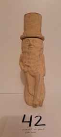 Mr. Peanut paper mache figural container