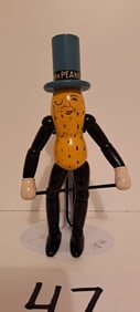 Mr. Peanut wood jointed doll