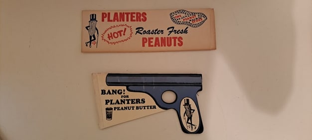 Planters Peanut hat and pop gun