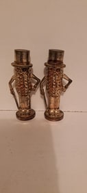 Mr. Peanut gold tone salt and pepper set