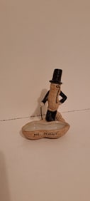 Mr. Peanut ceramic(bisque) ashtray