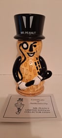 Mr. Peanut ceramic stein