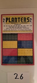 Planters Peanut 2 cent punchboard