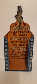 Planters Peanut die cut tin display