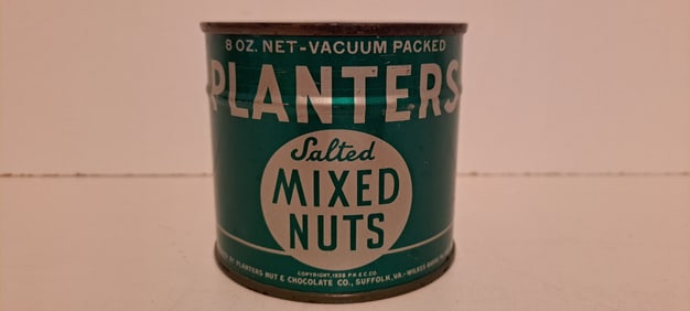 rare Planters Peanut mixed nuts tin unopened