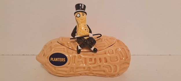 Planters Peanut ceramic covered dish