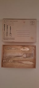 Mr. Peanut silver wear set in box
