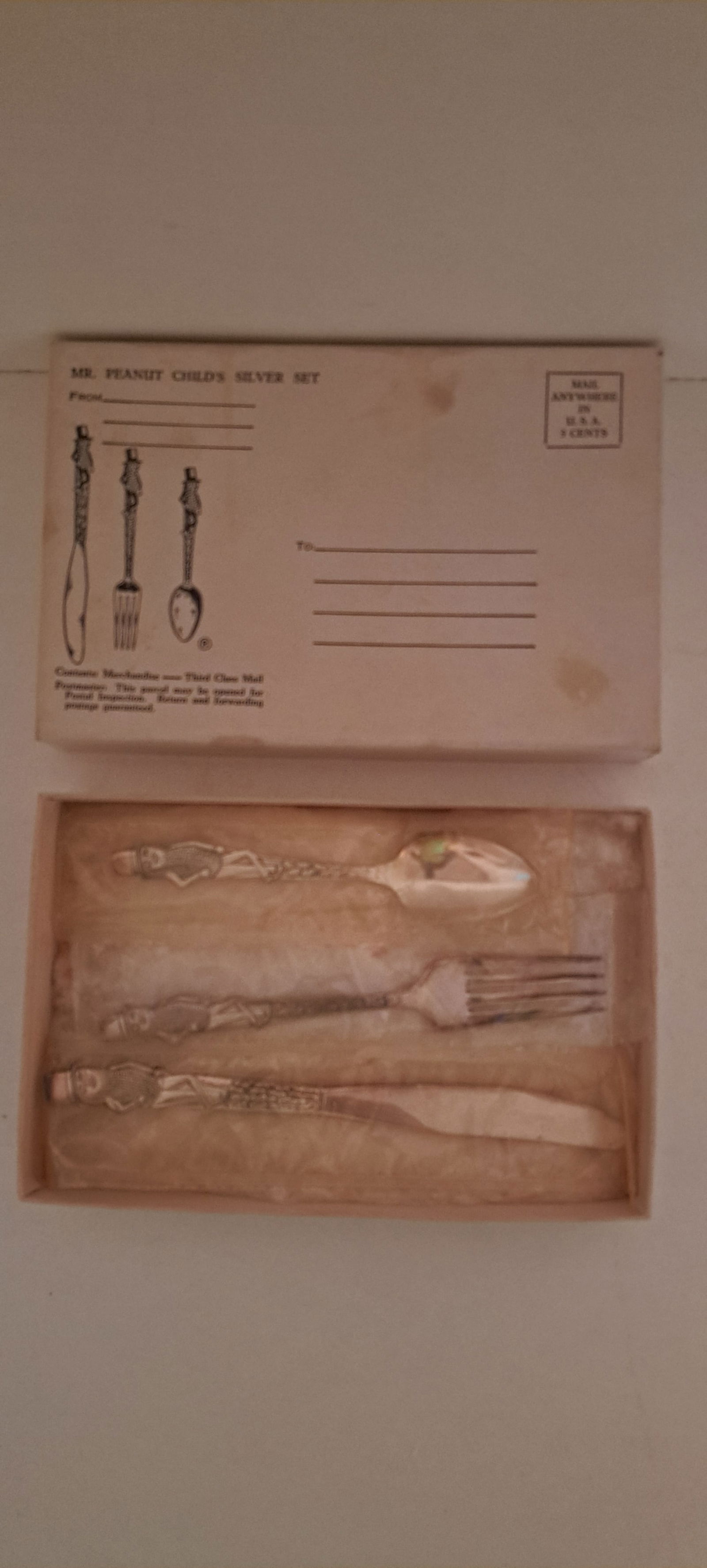 Mr. Peanut silver wear set in box (1 of 5)