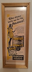 framed Planters Peanut ad