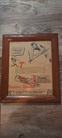 framed Planters Peanut paper advertising