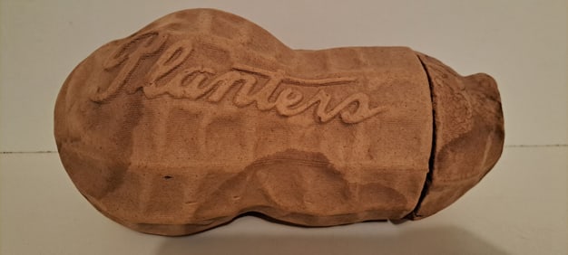 Planters Peanut container with label