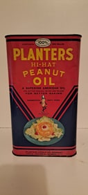 Planters Peanut Hi-Hat oil tin