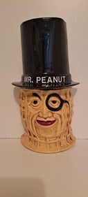 ceramic Mr. Peanut wall pocket