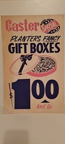 Planters Peanut cardboard sign