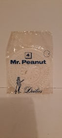 Mr. Peanut plastic doilies