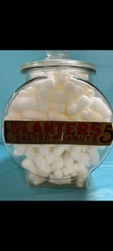 Planters Peanut fishbowl jar