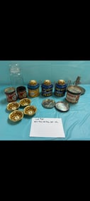 lot, Planters Peanut tins, ashtray