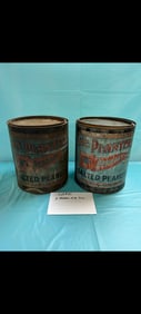 (2) Planters Peanut 10 lb. tins