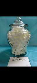 Squirrel Brand glass peanut jar