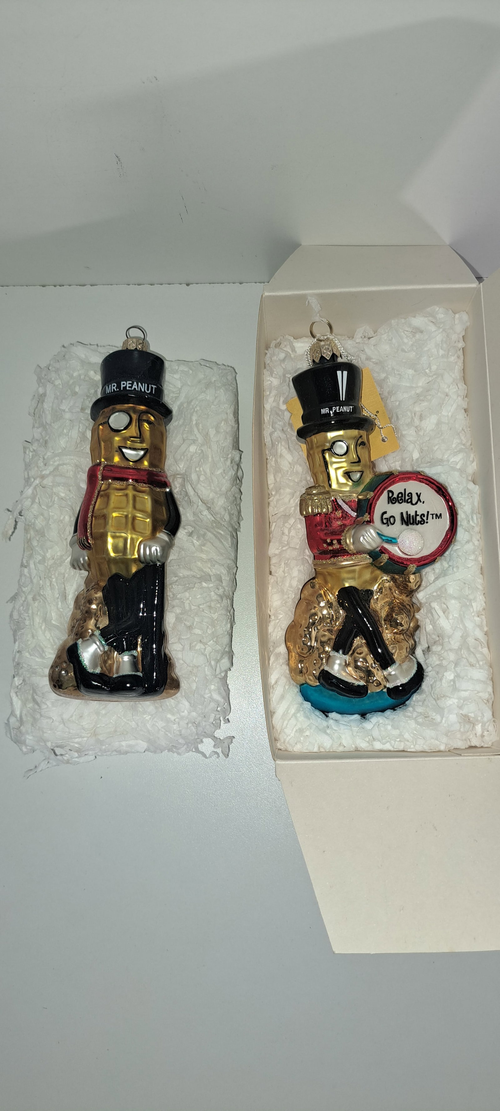 (2) Mr. Peanut Christmas ornaments (1 of 4)