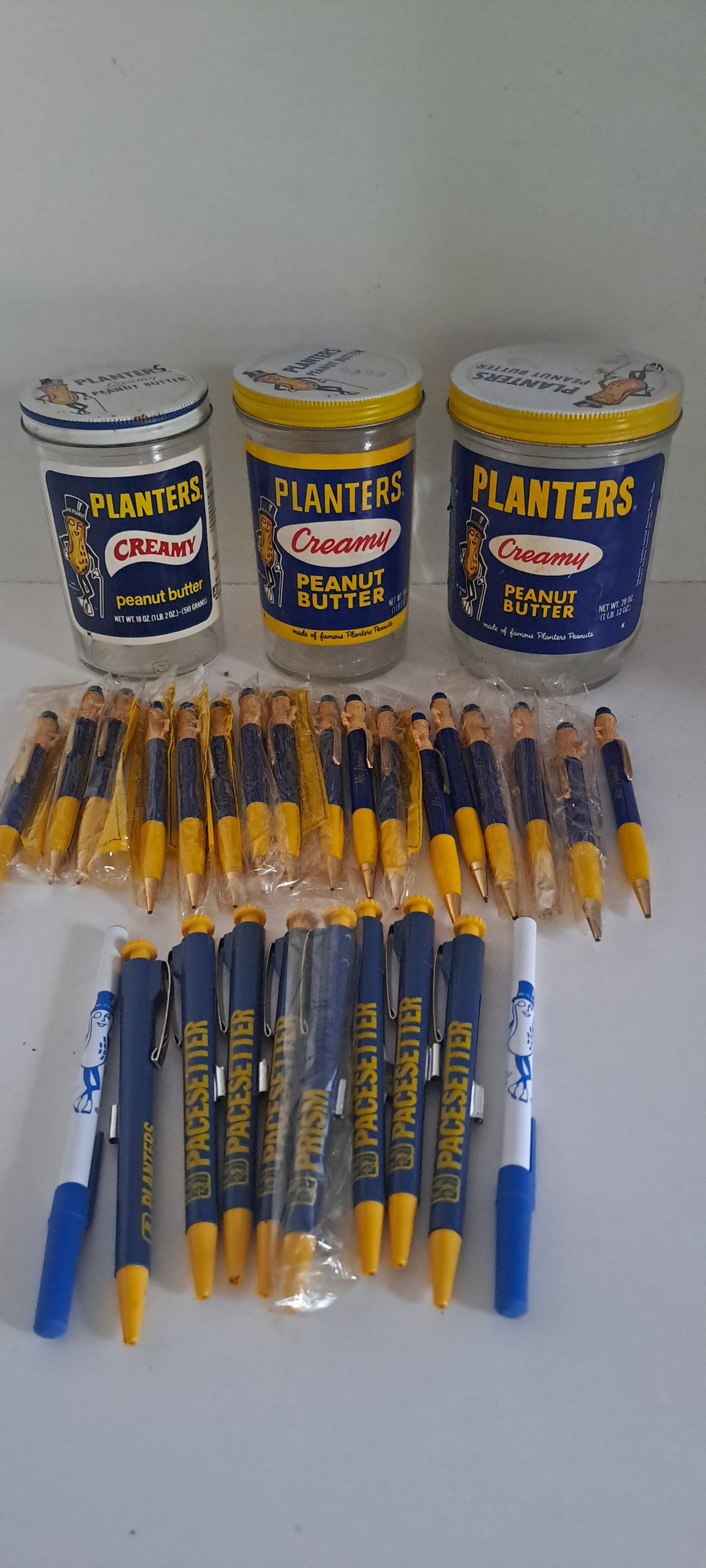 Planters Peanut, peanut butter jars and pencils (1 of 5)