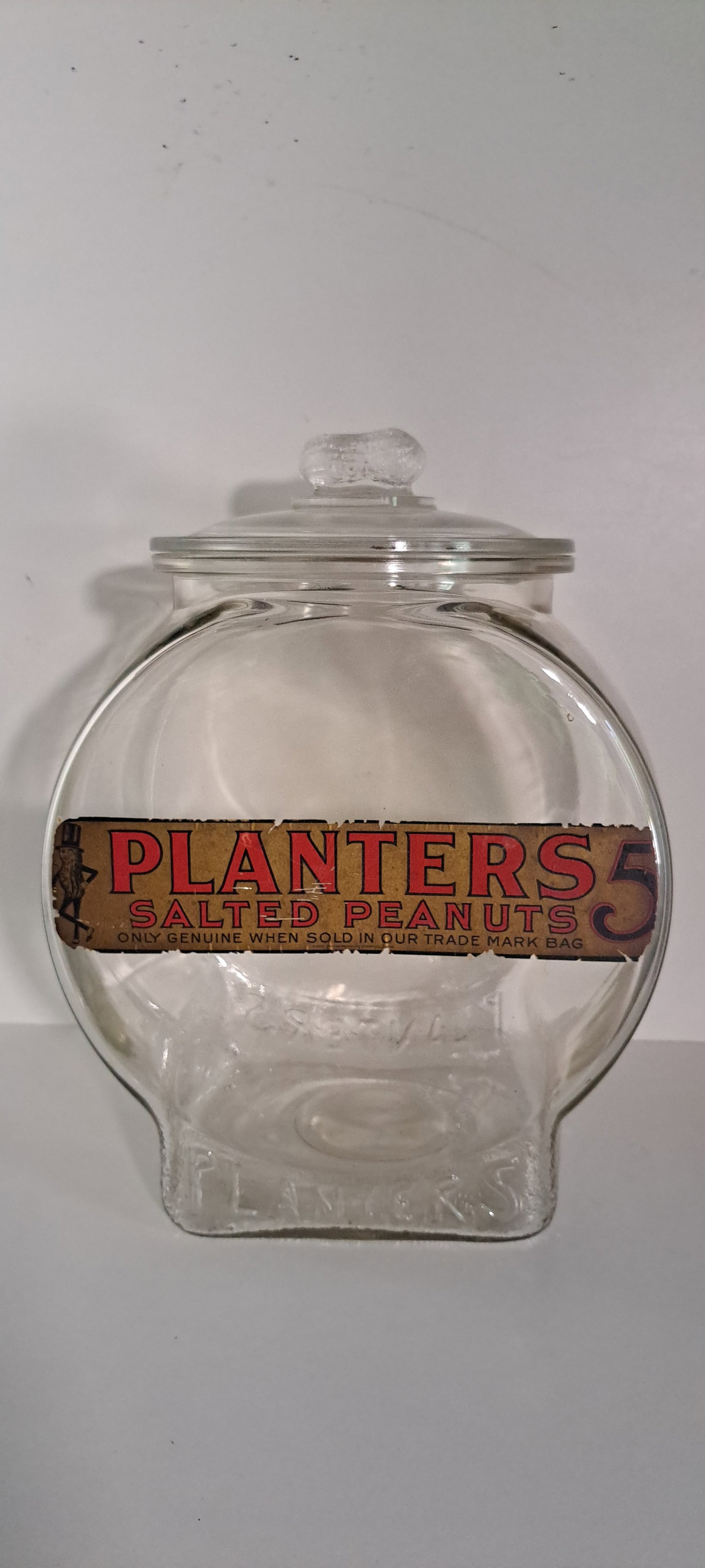 Planters Peanuts large glass fishbowl jar (1 of 6)