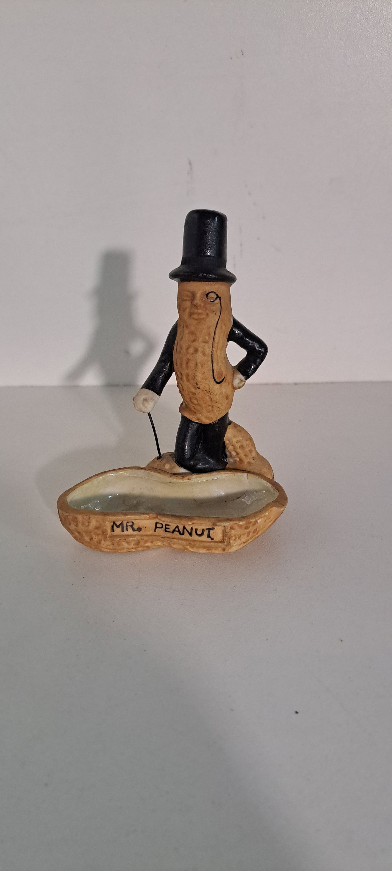 Mr. Peanut ceramic ashtray (1 of 3)
