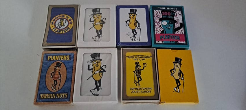 (8) decks of Mr. Peanut playing cards (1 of 2)