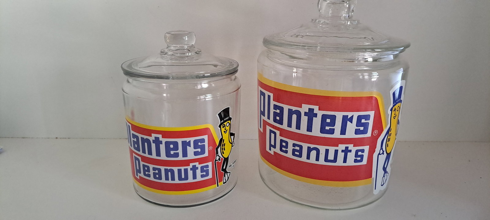 (2) Planters Peanuts jars