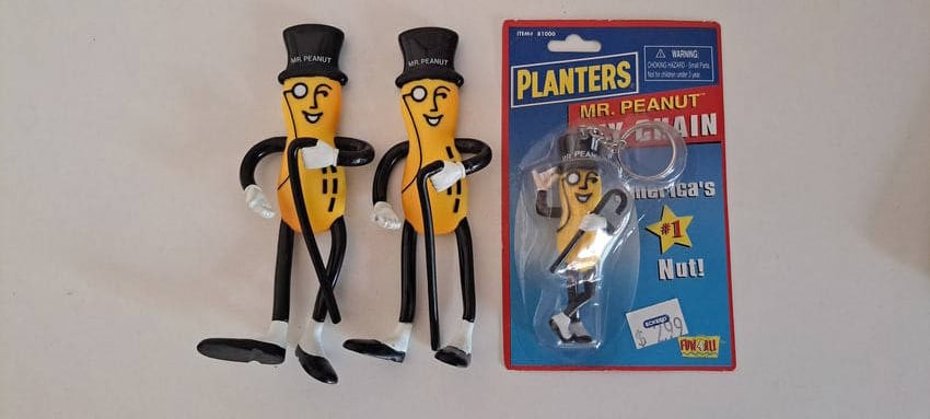 Mr. Peanut bendies and key chain (1 of 4)