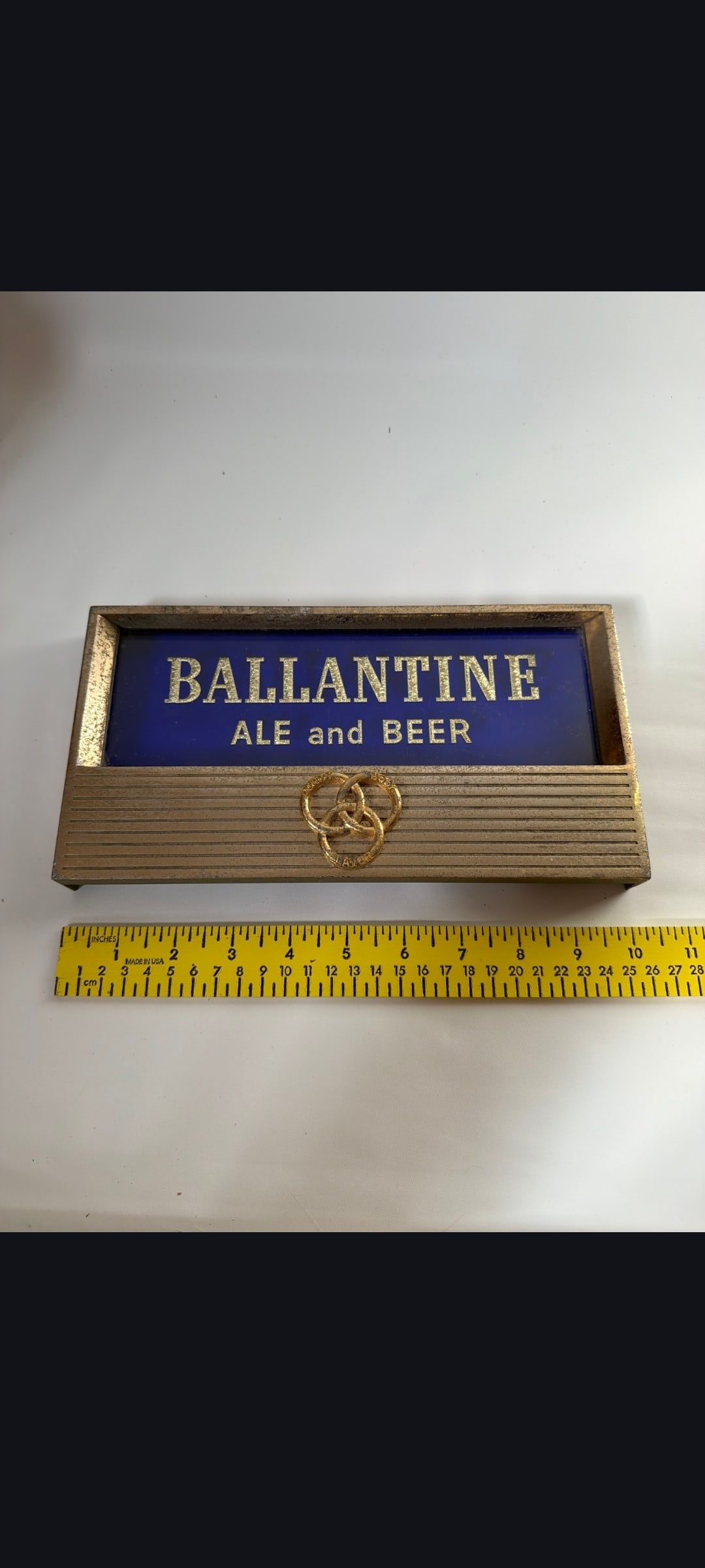 Ballantine Ale and Beer cash register sign (1 of 2)