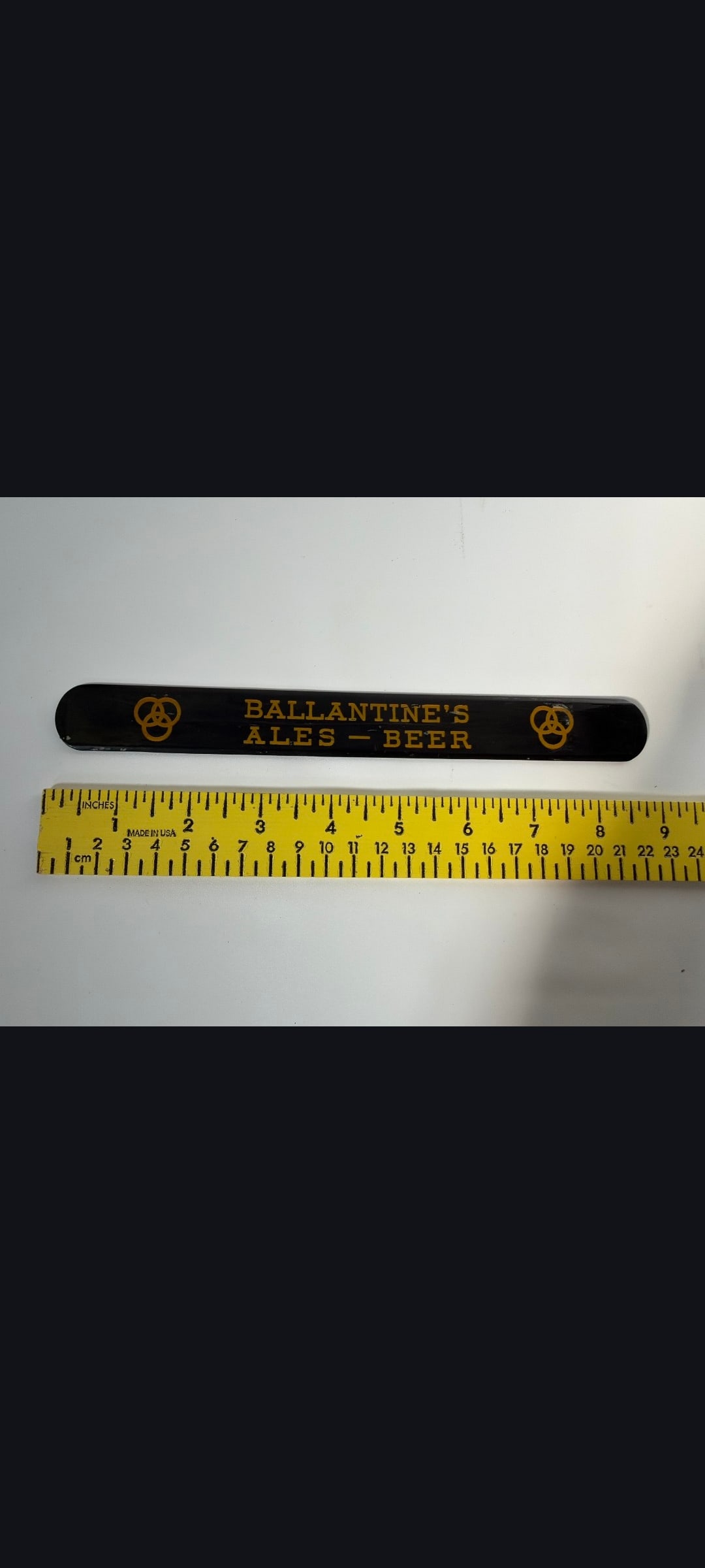 Ballantine Ale and Beer foam scraper (1 of 2)