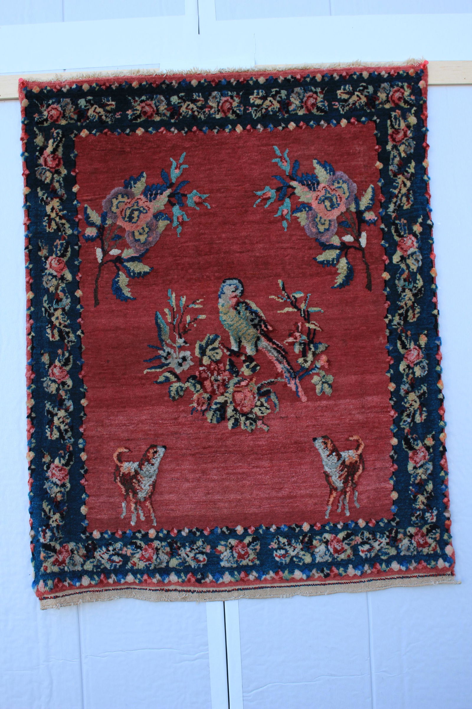 Keshan Dog and Bird Souf Rug (1 of 11)