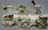128: Six assorted scuttle type shaving mugs, , Includin
