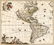 1491: 1 piece. Hand-Colored Engraved Map. Wit, Frederic