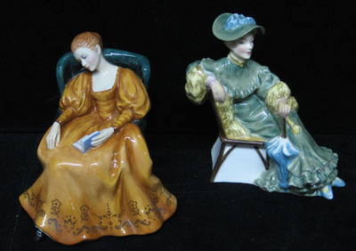 Four Royal Doulton porcelain figures, Including (1 of 2)