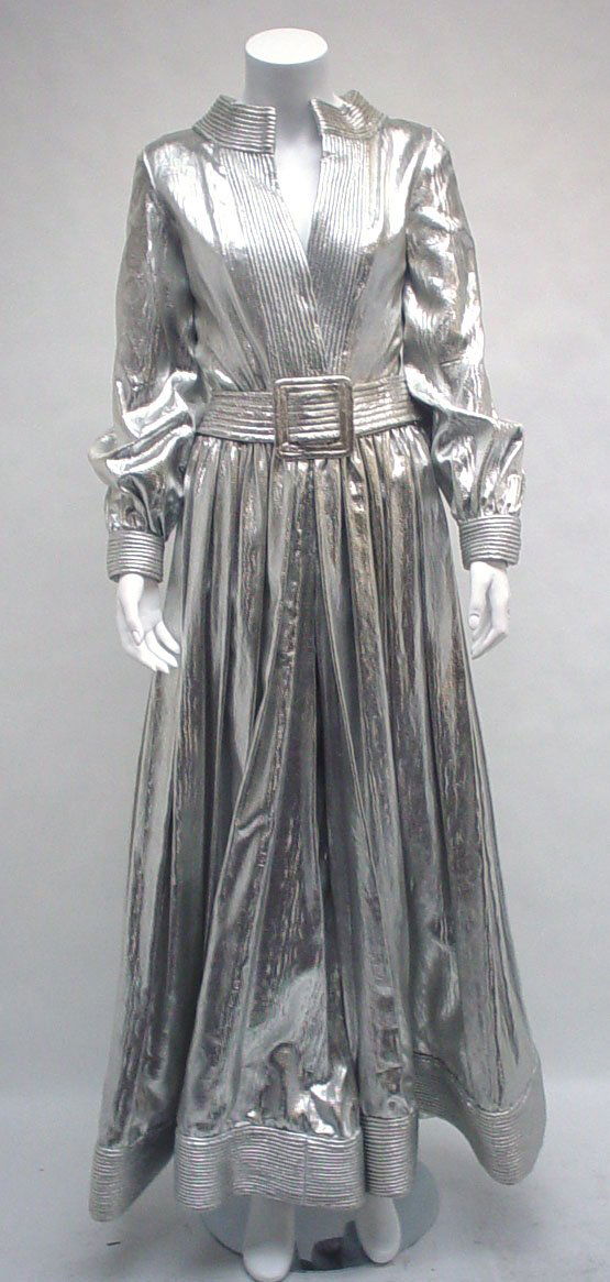 silver lame jumpsuit