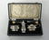 1088A: Mappin & Webb sterling silver condiment set, she