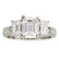 A diamond and platinum ring,